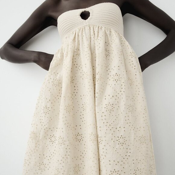 Zara Dresses & Skirts - ZARA COMBINATION EMBROIDERED KNIT DRESS